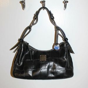 Dooney and Bourke Black Embossed Leather Hobo 👜